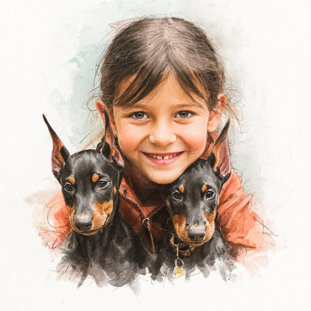 Doberman Puppies Bestie